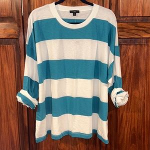 Plus size NWT JCrew Striped Long Sleeve Shirt